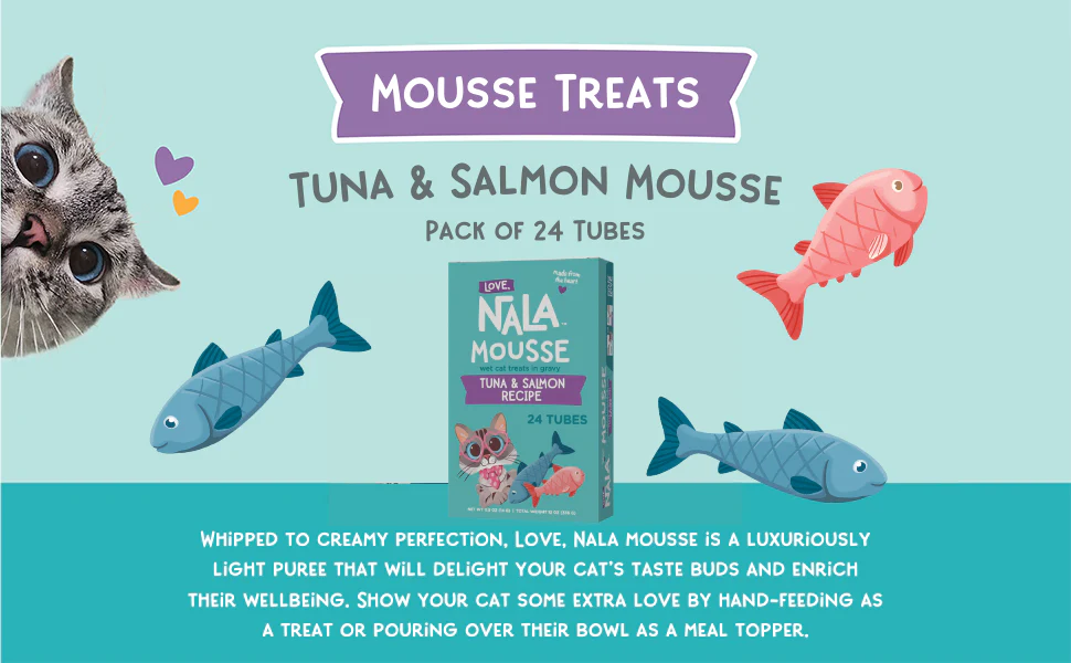 Pack of 24 Tubes Tuna and Salmon Mousse Treats recipes - Image 3